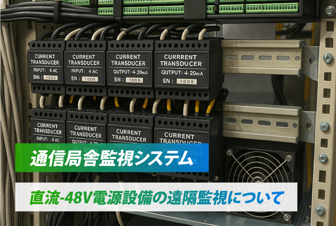 通信局舎監視システム 直流-48V電源設備の遠隔監視について