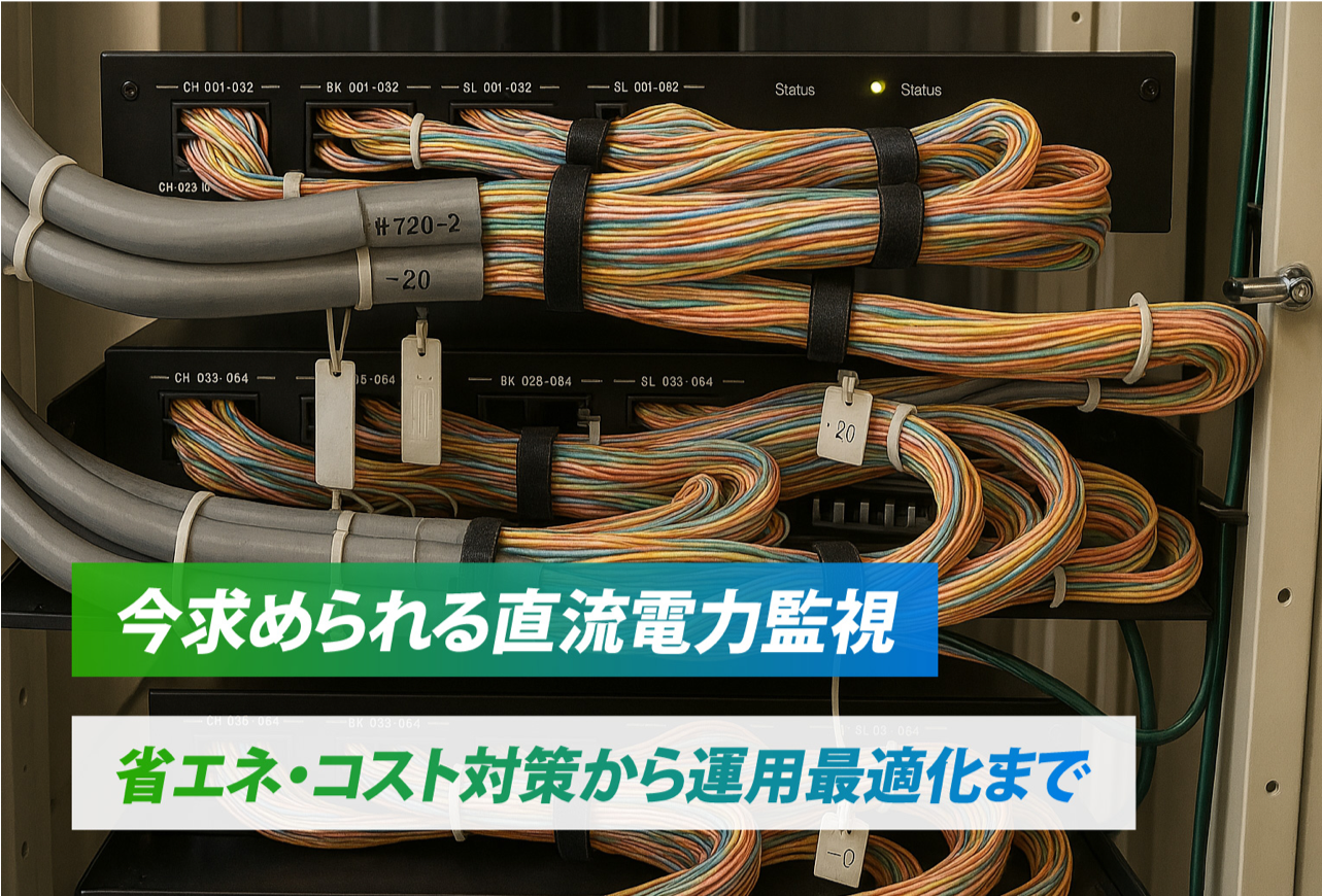 今求められる直流電力監視 省エネ・コスト対策から運用最適化まで